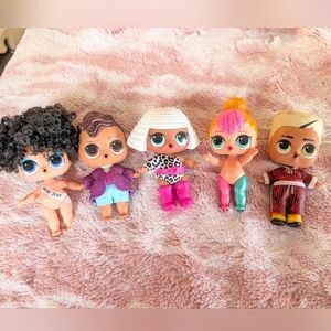 Lot of 5 LOL Dolls Big Sister / Brother